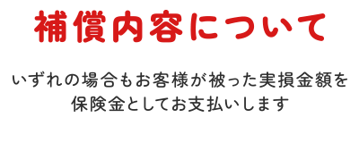 補償内容について