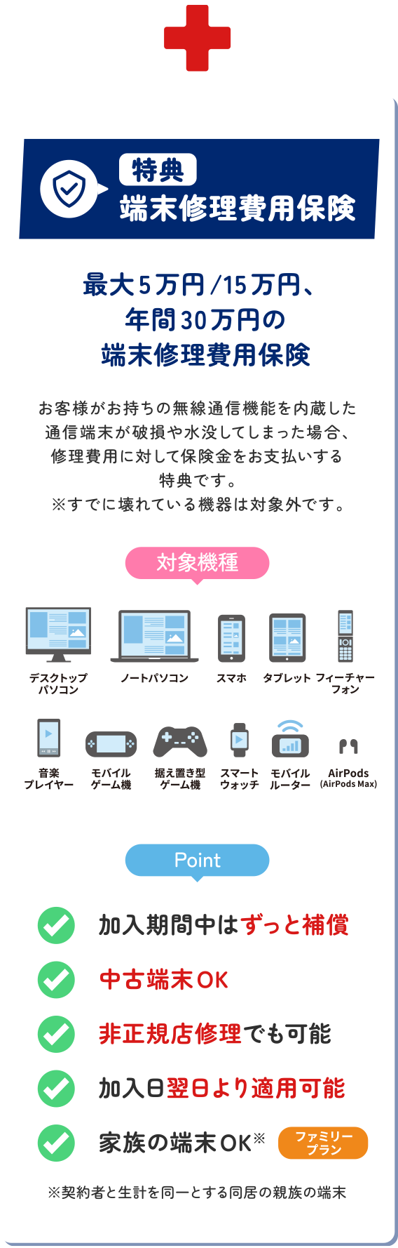 端末修理費用保険